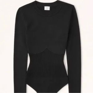 Abercrombie and Fitch corset sweater bodysuit